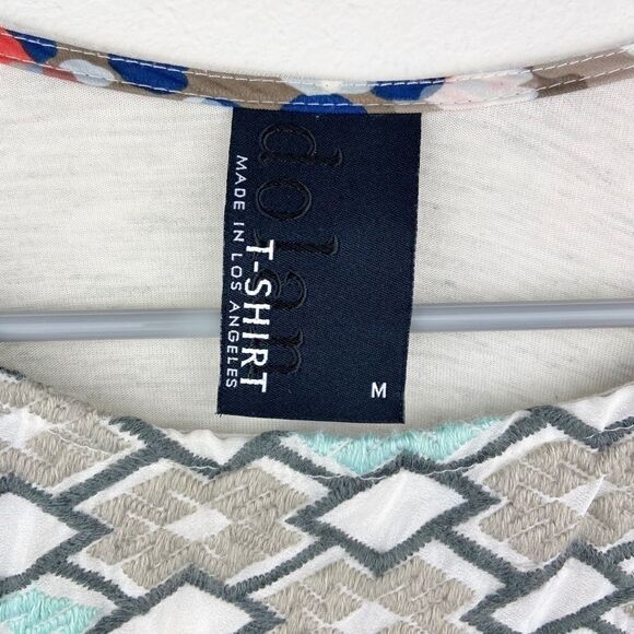 Dolan Embroidered Batwing High Low Tunic - Picture 5 of 6